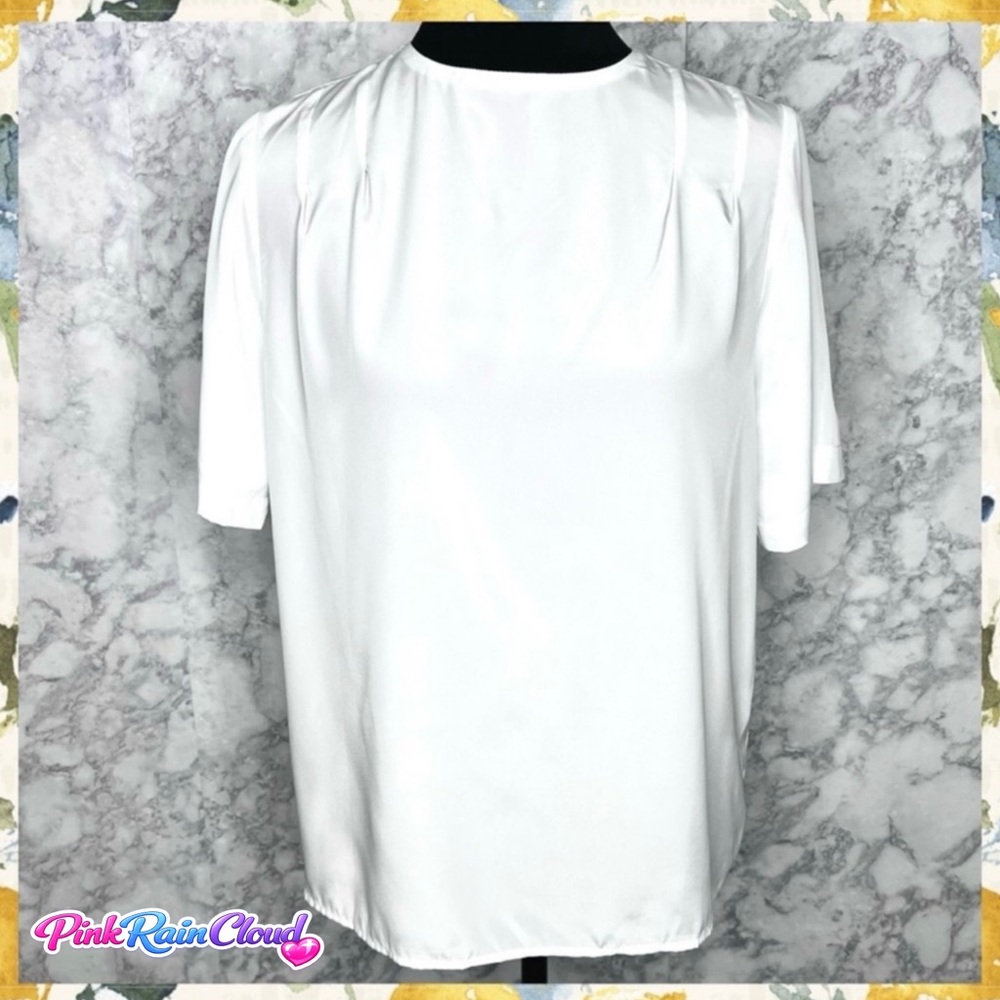 Christie & Jill 80s White Oversized Lightweight Blouse Women’s Small